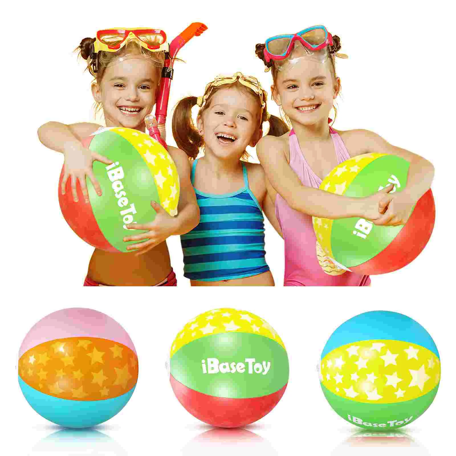 

IBASETOY 13 шт., развлекательная игра, ПВХ надувные шарики для бассейна, гарантия детской безопасности