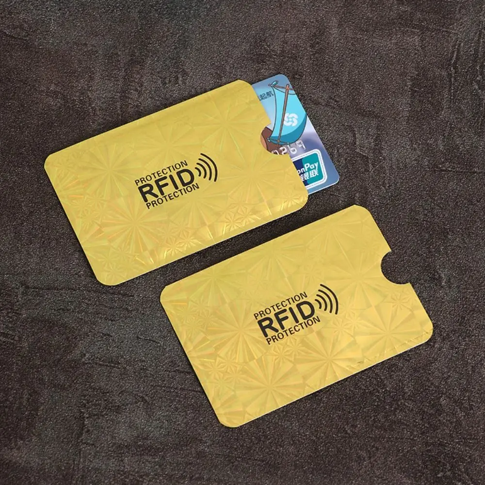 10 шт. блокирующий NFC анти-RFID-держатель для карт алюминиевая фольга противоугонный