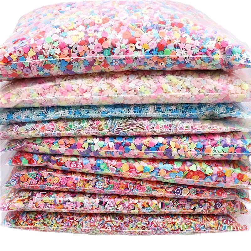 

490g Wholesale Polymer Clay Slices 5mm Soft Pottery Fruits Flower Clay Sprinkles for DIY Crafts Nail Art Slime Filling Accessory