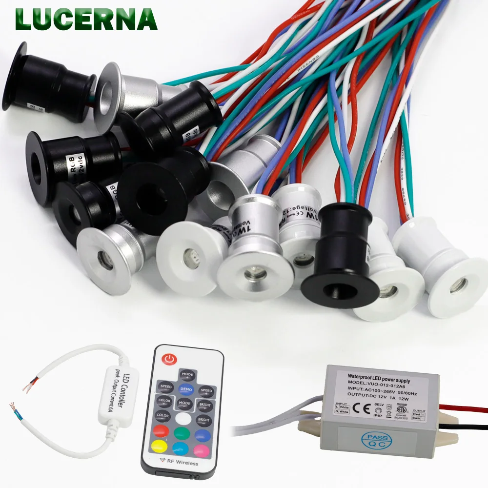 

LUCERNA RGB Светодиодный Прожектор 1Вт 12В 9/18шт