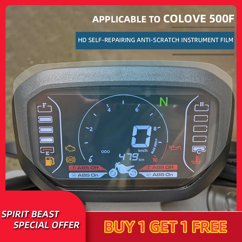 

Spirit Beast Motorcycle Speedometer Scratch Protection Film For 500F Screen Protector Film Instrument Film Accessories