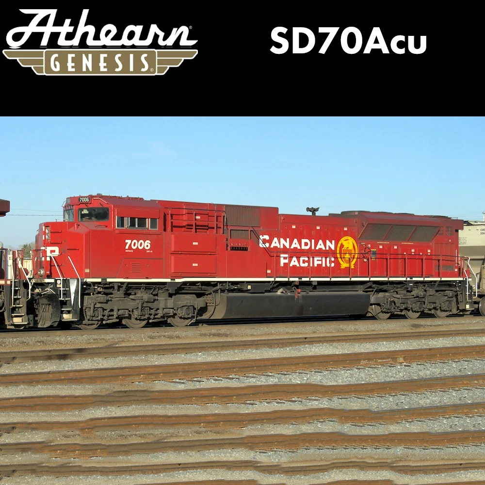 Athearn HO Scale 1/87 Train Model SD70ACU CP Classic Paint Diesel Locomotive Digital Sound Toy Gift