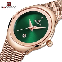 naviforce luxury brand women%e2%80%98s original watches high quality stainless steel strap waterproof wrist watch clock relogio feminino