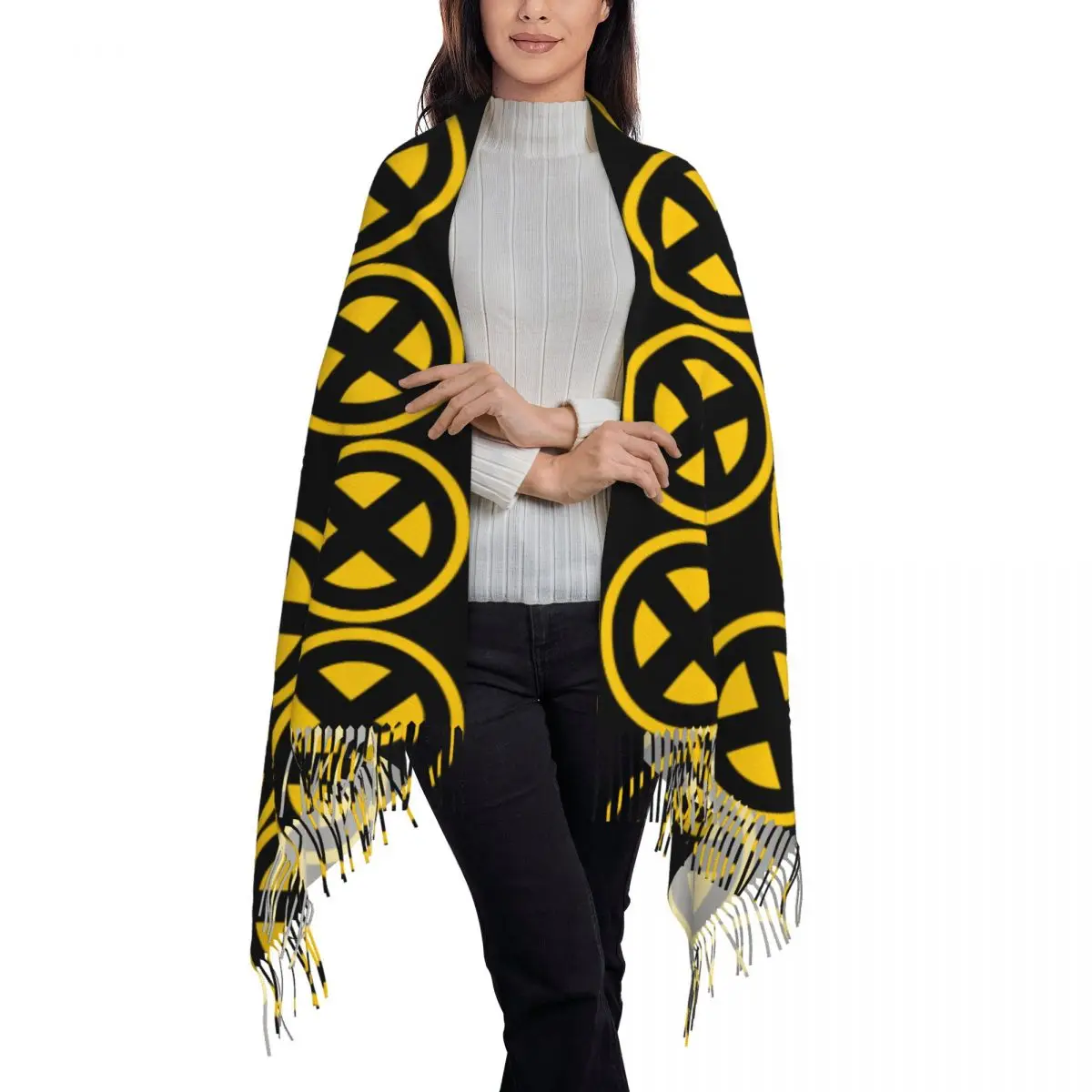 Оригинальные зимние женские шарфы Superhero Wolverine женский шарф с кисточками