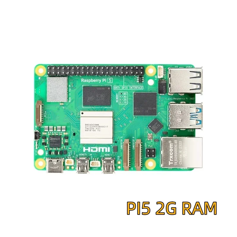 Pi 5 Cortex-A76 Linux 2 ГБ Arm Board Программа Python и PCIe Gigabit Ethernet USB3.0