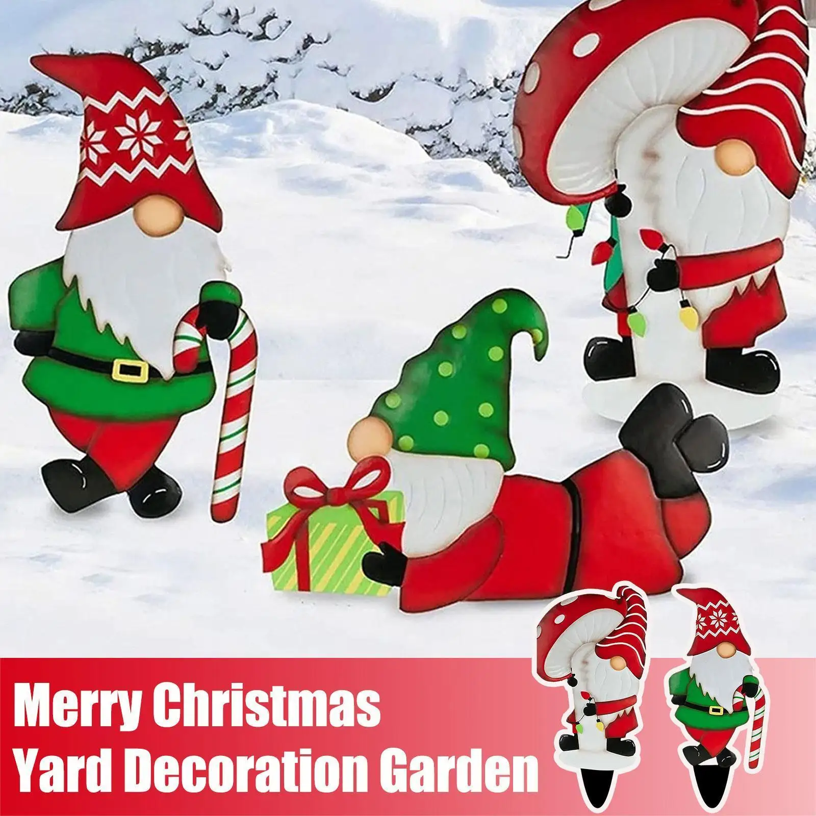 

1pcs Merry Christmas Yard Decoration Garden Stake Christmas Colorful Signs Party Supplies Christmas Yard Holiday Ornament Y X3H2