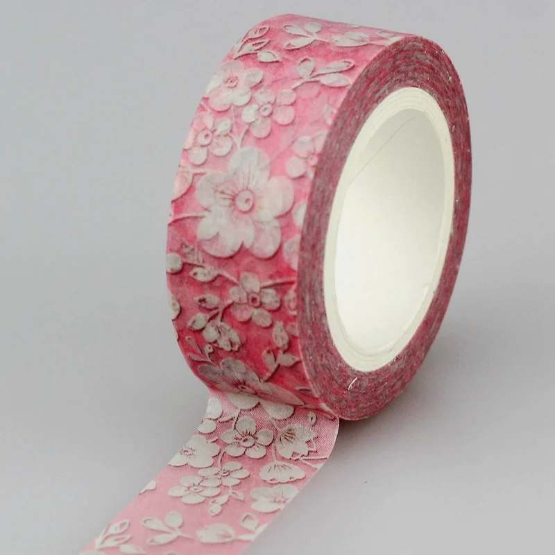 Декоративная лента GREATHOPE WASHI TAPE с розовыми цветами сакуры