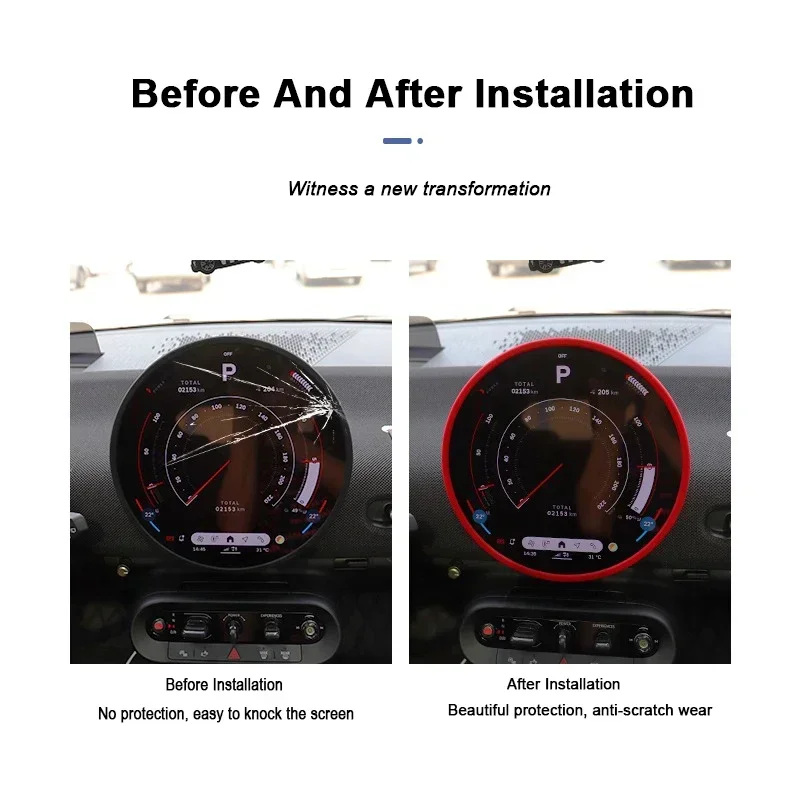 Автомобильный центральный навигационный экран управления защитная рамка край