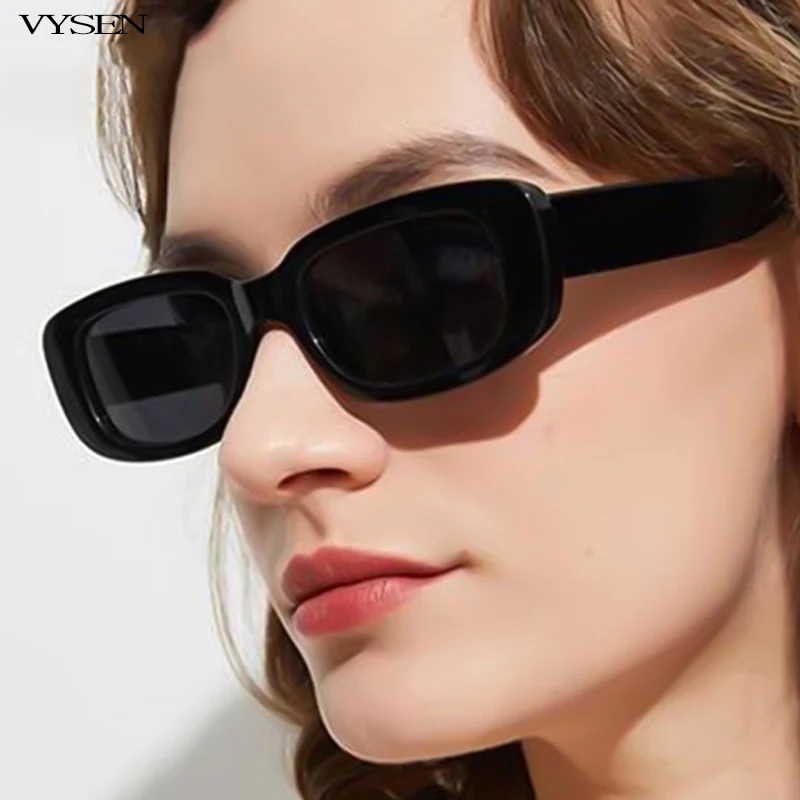 

Retro Rectangular Sunglasses For Women 2022 Luxury Brand Designer Oval Sun Glasses Men Vintage Small Frame Eyeglasses UV400