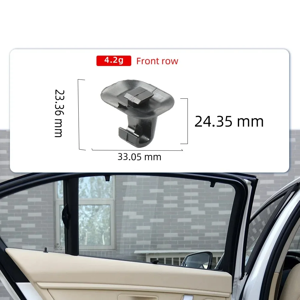 Фото Комплект из 2 шт. для BMW 3 серии X5 X3 X6 F35 E90 E70 F25 E71: Крючок-фиксатор для солнцезащитной шторки заднего стекла, крепежная защелка для солнцезащитного экрана 51357183938 №3