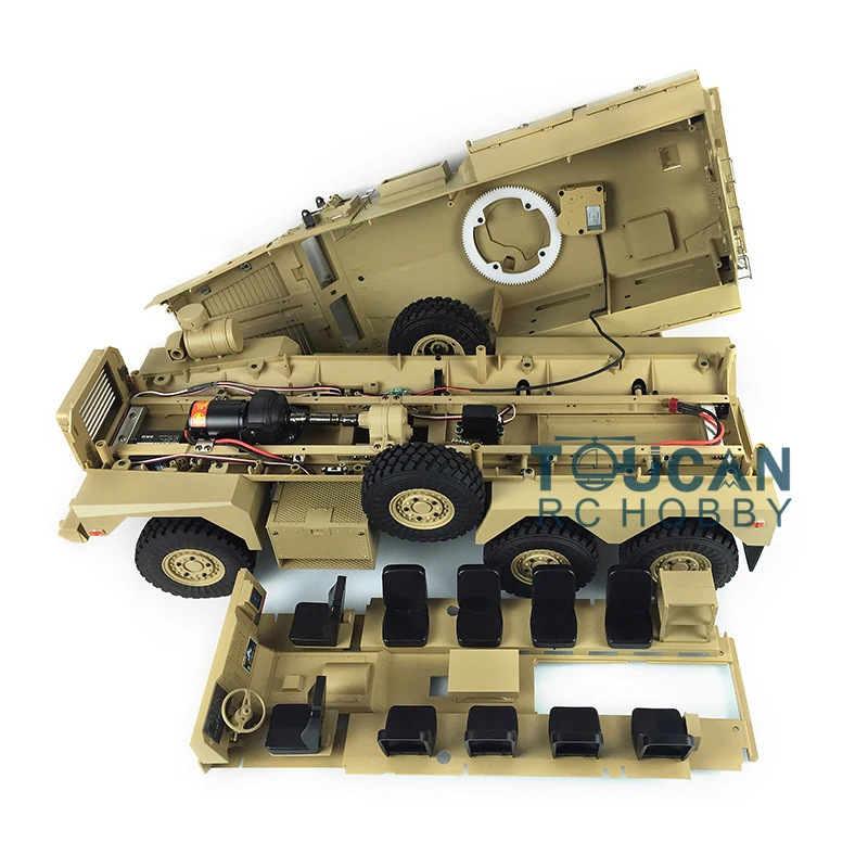 Фото 1/12 6*6 6x6 MRAP P602 Взрывозащищенный радиоуправляемый автомобиль с дистанционным управлением Гусеничный без световой звуковой системы TOUCAN Уличные игрушки для мальчиков TH16379 №1
