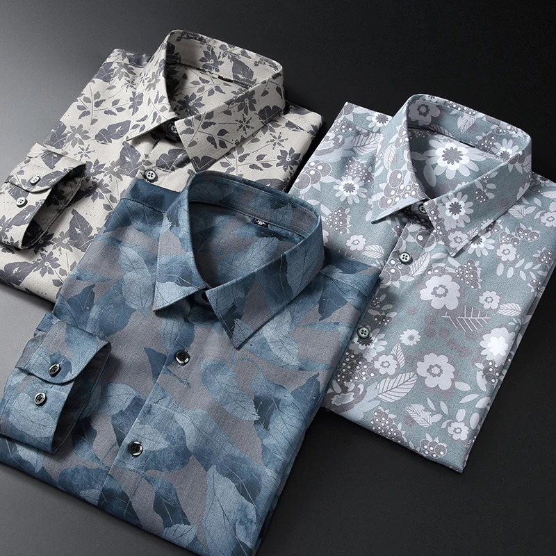 Male with Easy care Formal Top Stretch Anti-Wrinkle No-Ironing Mens Long Sleeved Dress Shirt Regular Fit Soft Comfortable shirt