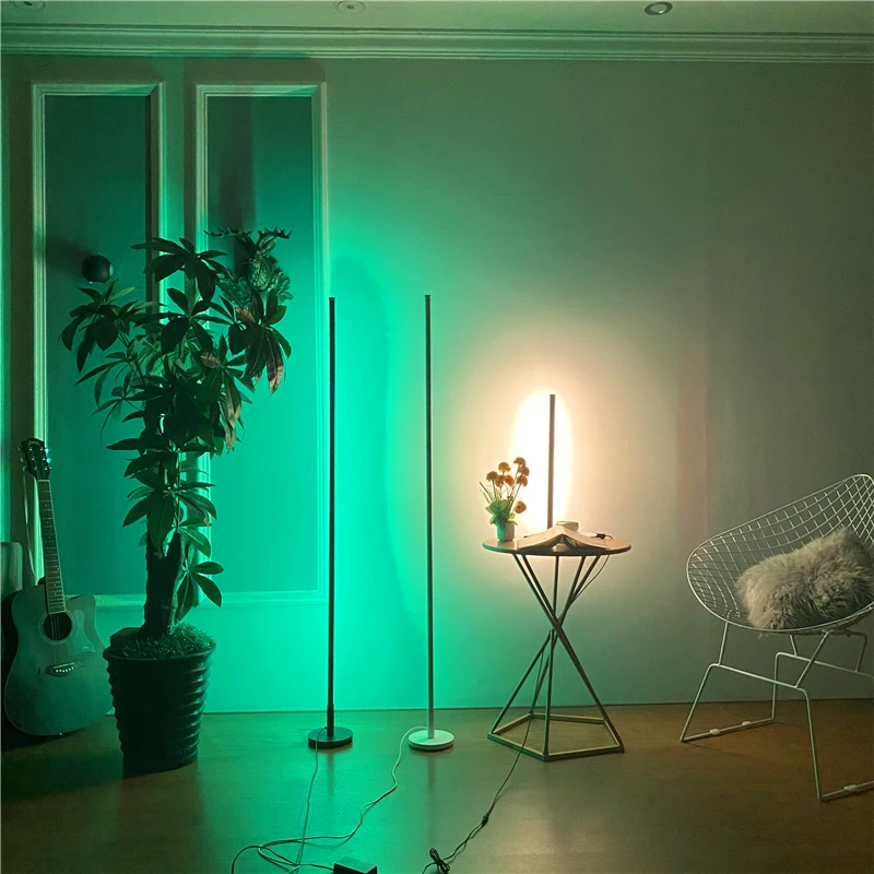 

Modern LED Dimmable RGB Floor Lamp Streaming Floor Lights Living Room Bedroom Office Standing Lamp Indoor Decor Light Fixtures