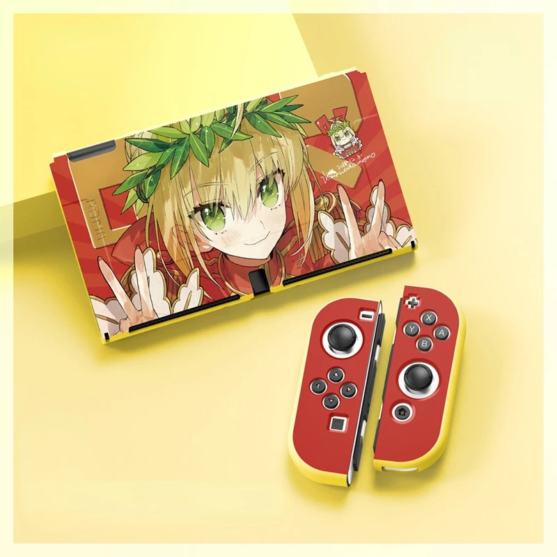

Мягкий защитный чехол для Nintendo Switch из ТПУ с изображением аниме на заказ, чехол Genshin Impact Anime Robot Fate/stay Switch OIED