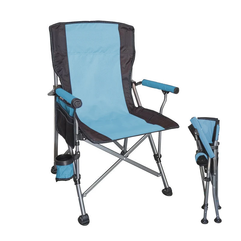 

Portable Folding Lightweight Outdoor Picnic Fishing Camping Beach Lawn Chair With Cup Holder