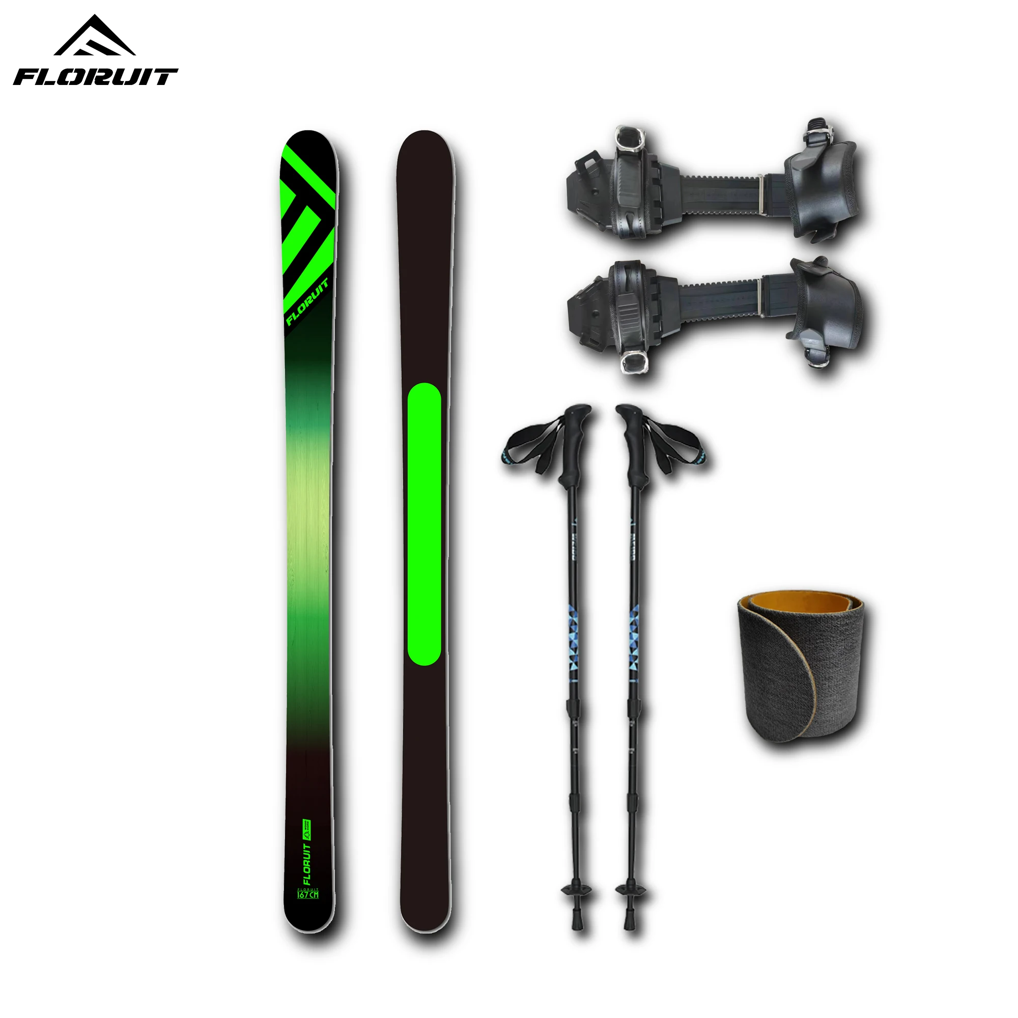 Фото FLORUIT взрослые лыжи Hok Backcountry Ski Cover Skins №1