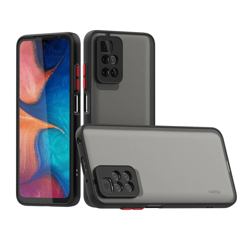 Матовый чехол из поликарбоната и силикона для Vivo Y21 Y21S Y33S Y53S Y31 Y70 Y50 Y30 Y20 Y20S Y20i Y19 Y17
