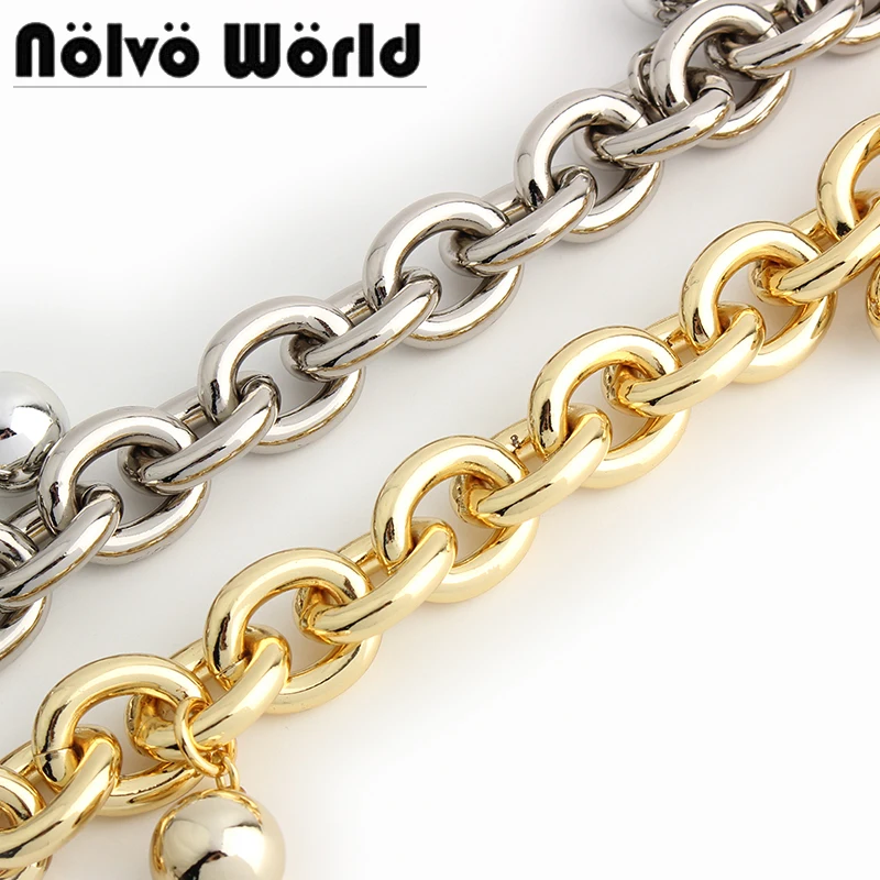 

1-5-10pcs 30cm Chain Silver Gold Metal Chain Designer for Handbag Bag Purse Wallet DIY Replacement Strap Accessories Hardware