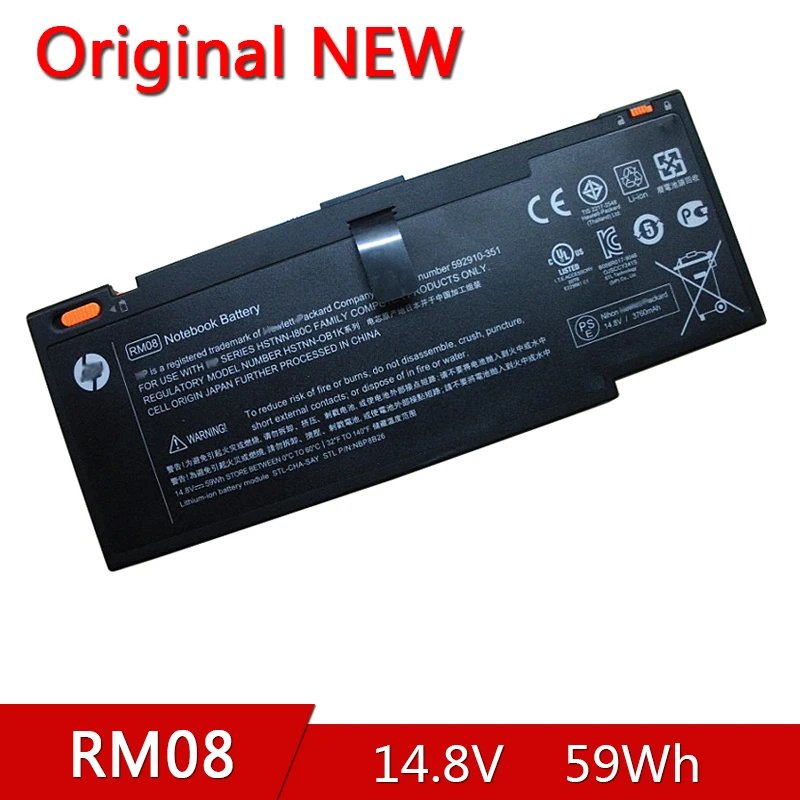 

RM08 NEW Original Battery For HP Envy 14 series HSTNN-OB1K/XB1S/XB1K/I80C 14.8V 59Wh