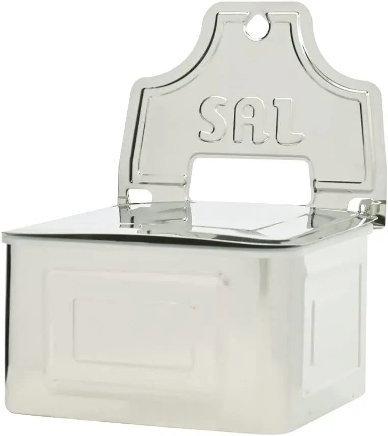

Kitchen Saler With Lid and Stand To Put On Wall, Made Entirely Stainless Steel. Durable and Durable, Perfect For Your Kitchen, A
