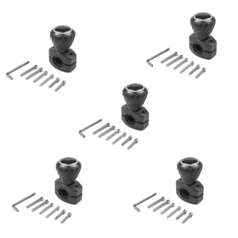 

5X Car Steering Wheel Power Handle Spinner Knob Steering Wheel Booster Ball Universal Spinner Knob Universal
