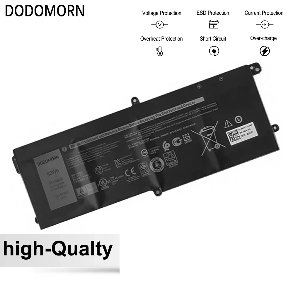 Высококачественный аккумулятор для ноутбука DT9XG Dell Alienware ALWA51M-R1782 D1968W D1968B D1746W D1733B