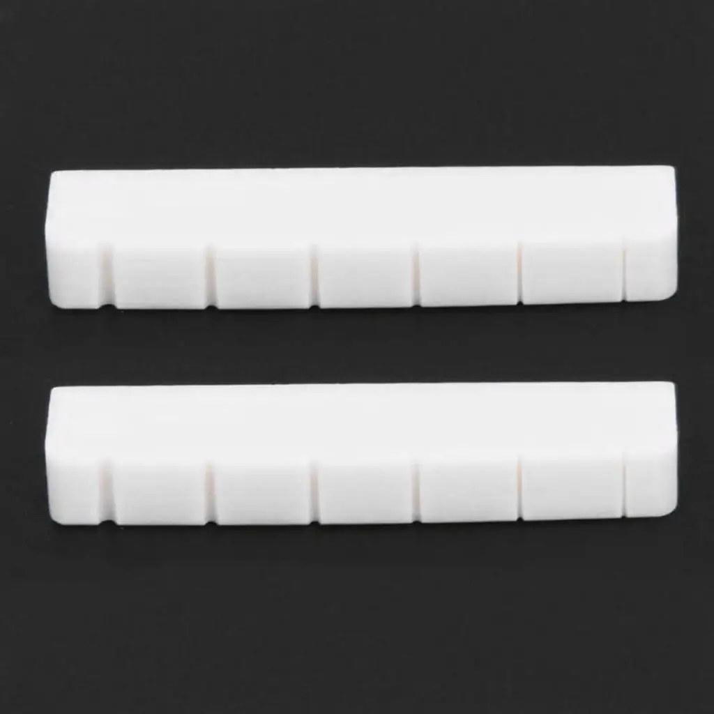 

2Pc Modern and Guitar Six String Nut Cattle Bone Slotted for