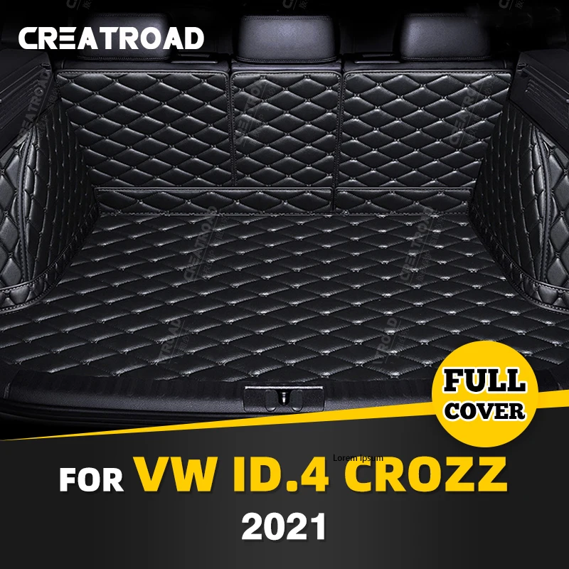 

Автомобильный коврик для багажника с полным покрытием для VOLKSWAGEN VW ID.4 CROZZ 2021, автомобильный коврик для багажника, подкладка для груза, защитные аксессуары для интерьера