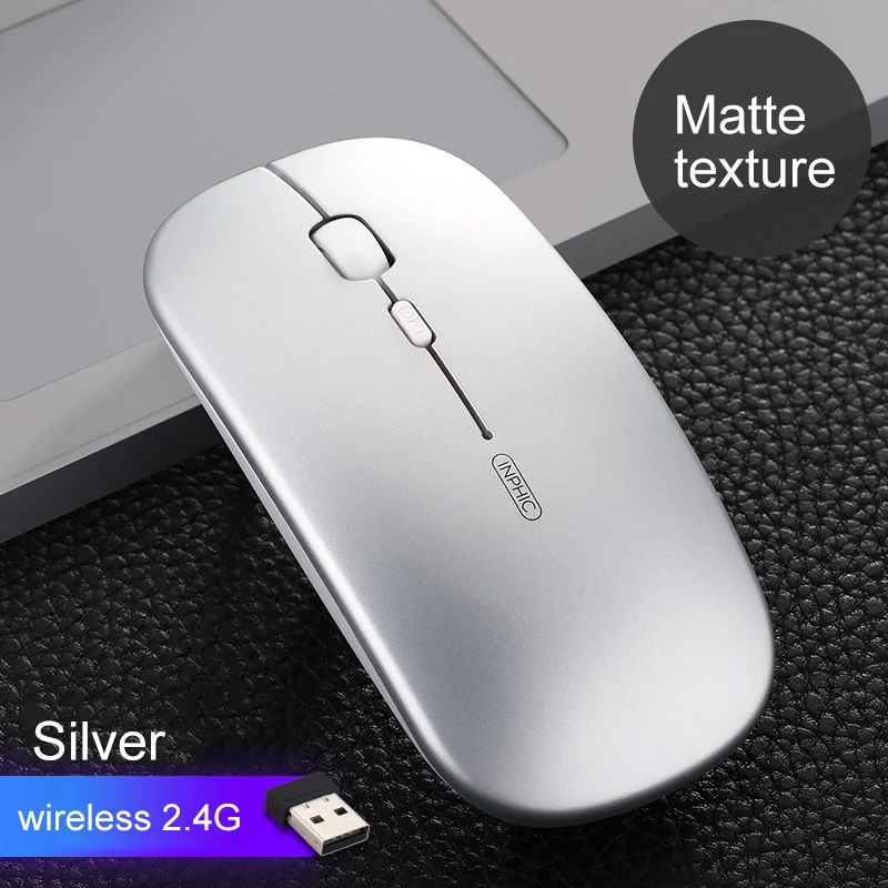 

Wireless Mouse 2.4Ghz USB Receiver Optical Adjustable Wireless Mice Rechargeable Mouse For PC Laptop Notebook Table
