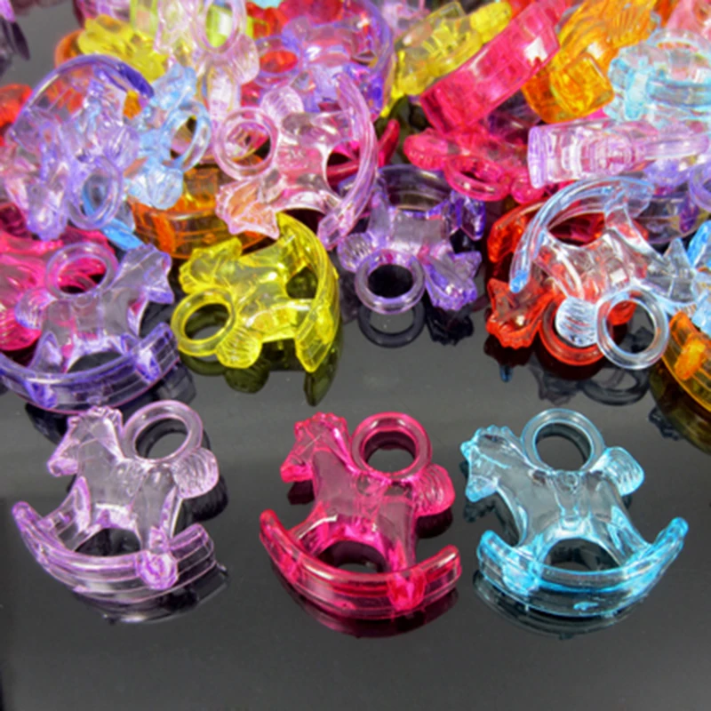 

12 прозрачных акриловых подвесок в виде лошадей LANSSEN