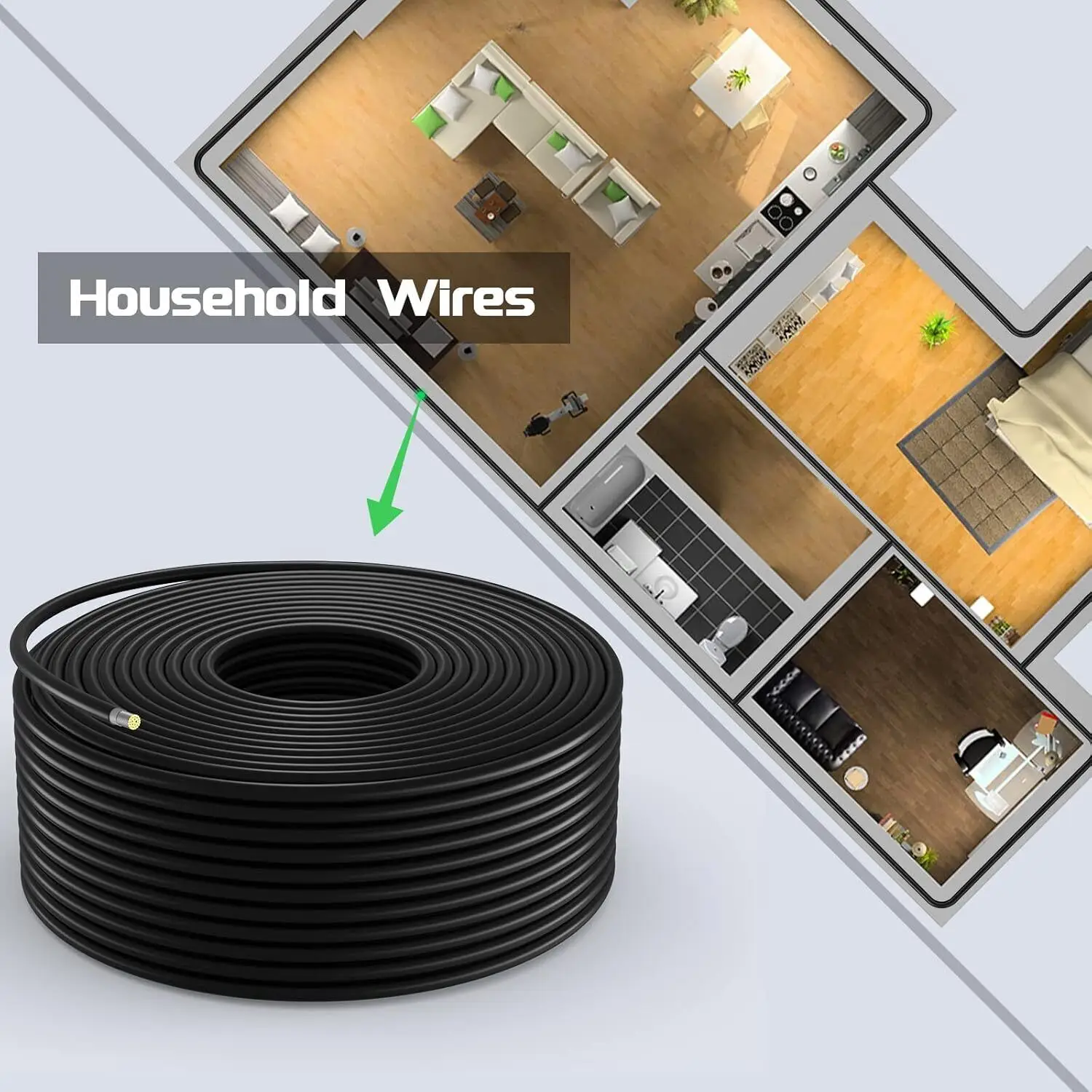 Кабель PowMr 3 м 10AWG/12AWG 1 пара