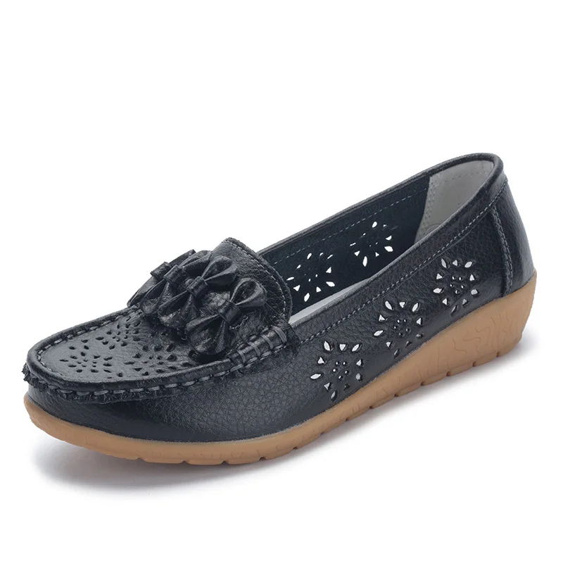 

Women's Shoes Breathable Light Flat Loafers Shoes For Women Fashion Outdoor Ladies Shoes Cutout Female Plus Size Platform Shoes