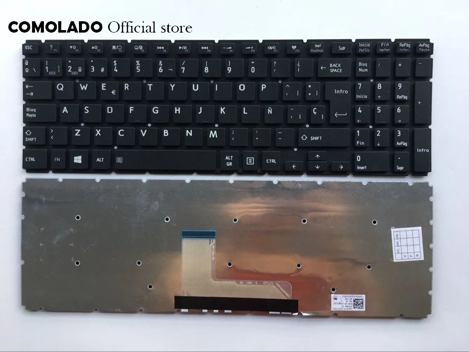 

Spanish keyboard For Toshiba Satellite L50-B S50-B L50D-B L50T-B L50DT-B L55(D)-B S55-B S55T-B S55D-B keyboard SP Layout