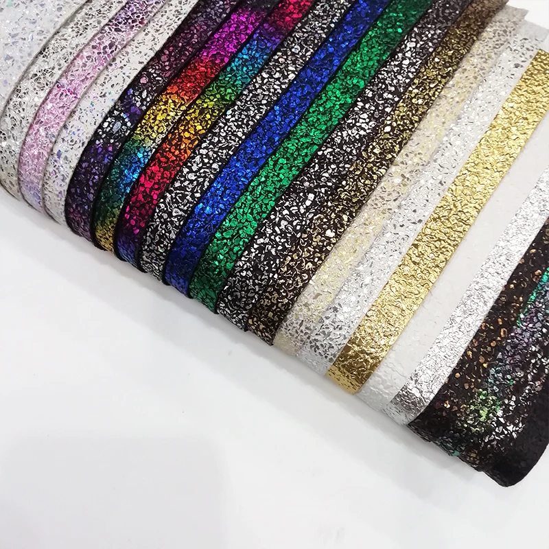 

30x135cm Multicolored Bronzing Vinyl PU Embossed Synthetic Leather Fabric Sheet for Making Craft/Handbag/Shoe/Bag/Key Chain