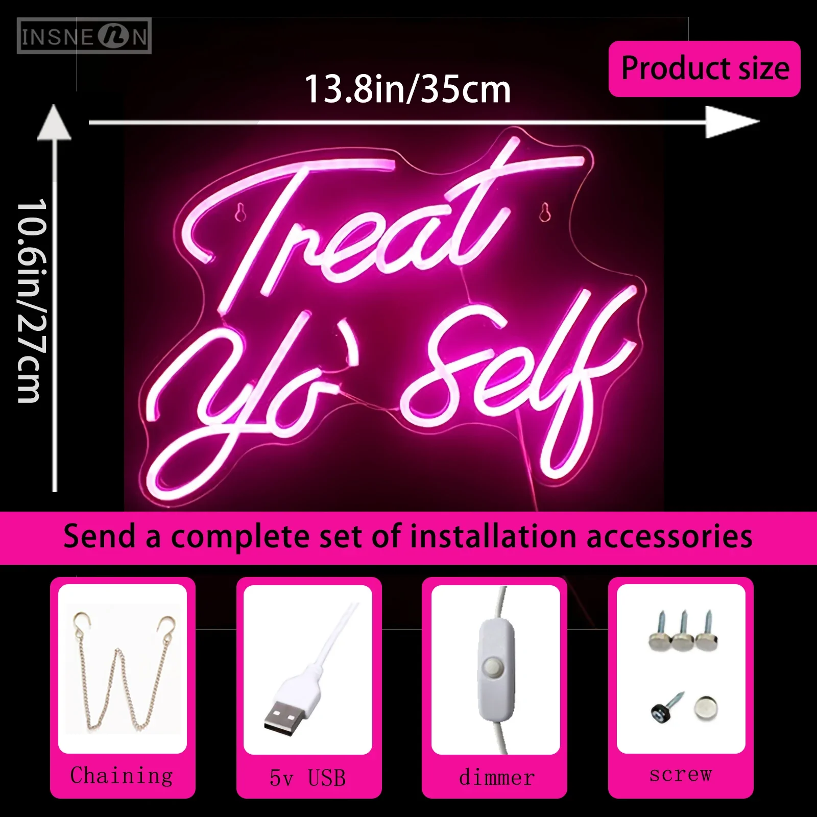 Неоновые светодиодные вывески на стену для украшения комнаты в спальне или