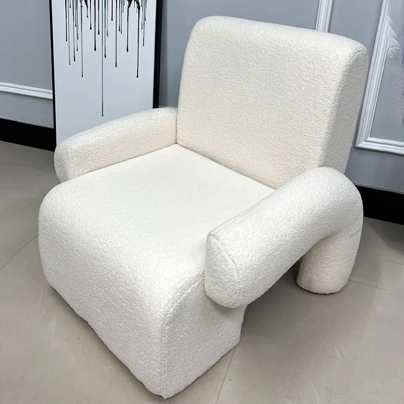 Белые современные стулья для гостиной роскошные одиночные минималистичные