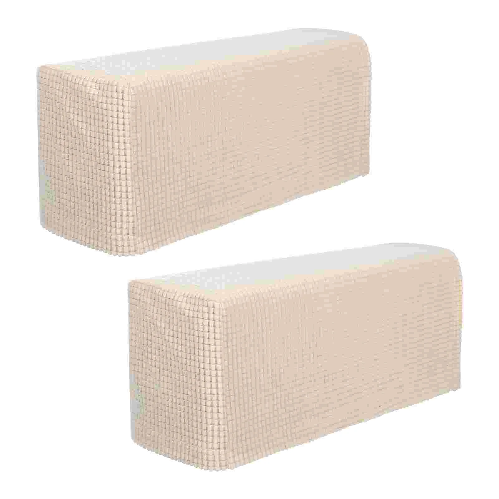

2 Pcs Furniture Covers Black Two Piece Set Couch Arm Covers Armrest Covers Sofa Black Chairs Slider Sofa Armrest Covers