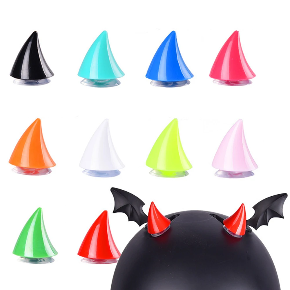 

Personality Creative Motorcycle Helmet Devil Calf Horn Decorative Accessories Toy Electric Car Universal With Suction Cups