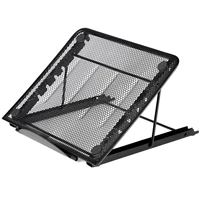 mesh ventilated adjustable laptop stand for laptopnotebook tablet and more black