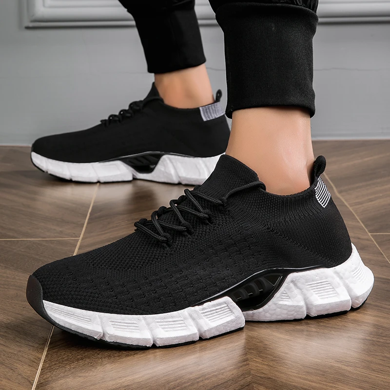Мужская и женская повседневная спортивная обувь однотонная удобная модная