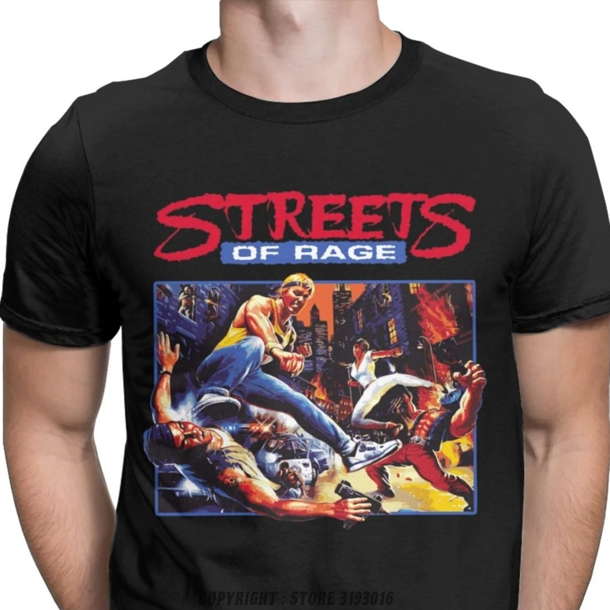 

Men Streets of Rage T Shirts Retro Axel Golden Axe Blaze Fighting Game Cotton Tees T-Shirts Camisas Hombre Camisetas Masculina
