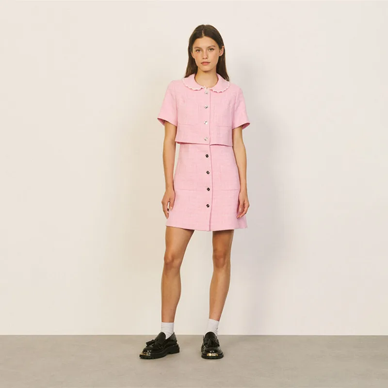 

New Arrival Sandro Dress Women Single Breasted Women Dresses Fake Two Piece Woman Dress Spring Summer Sandro Dresses for Women