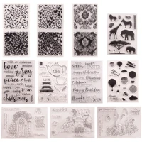 new arrivals animals plants fairy clear stamps for diy scrapbooking card rubber stamps making photo album crafts template