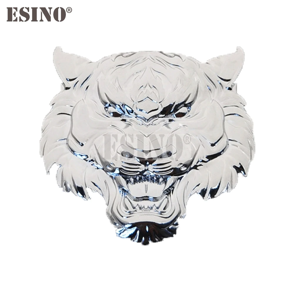 

Стайлинг автомобиля 3D Забавный злый жестокий модный Тигр металлический хром Сплав Цинка Клейкая эмблема декоративный значок наклейка автомобильный аксессуар