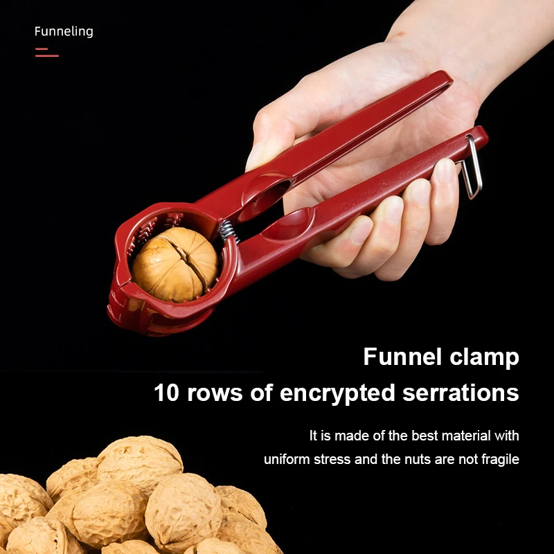 

Portable Nut Opener Quick Stainless Steel Clip Kitchen Tool Metal Nut Cracker 2 In 1 Chestnut Machine Chestnut Sheath Cutter
