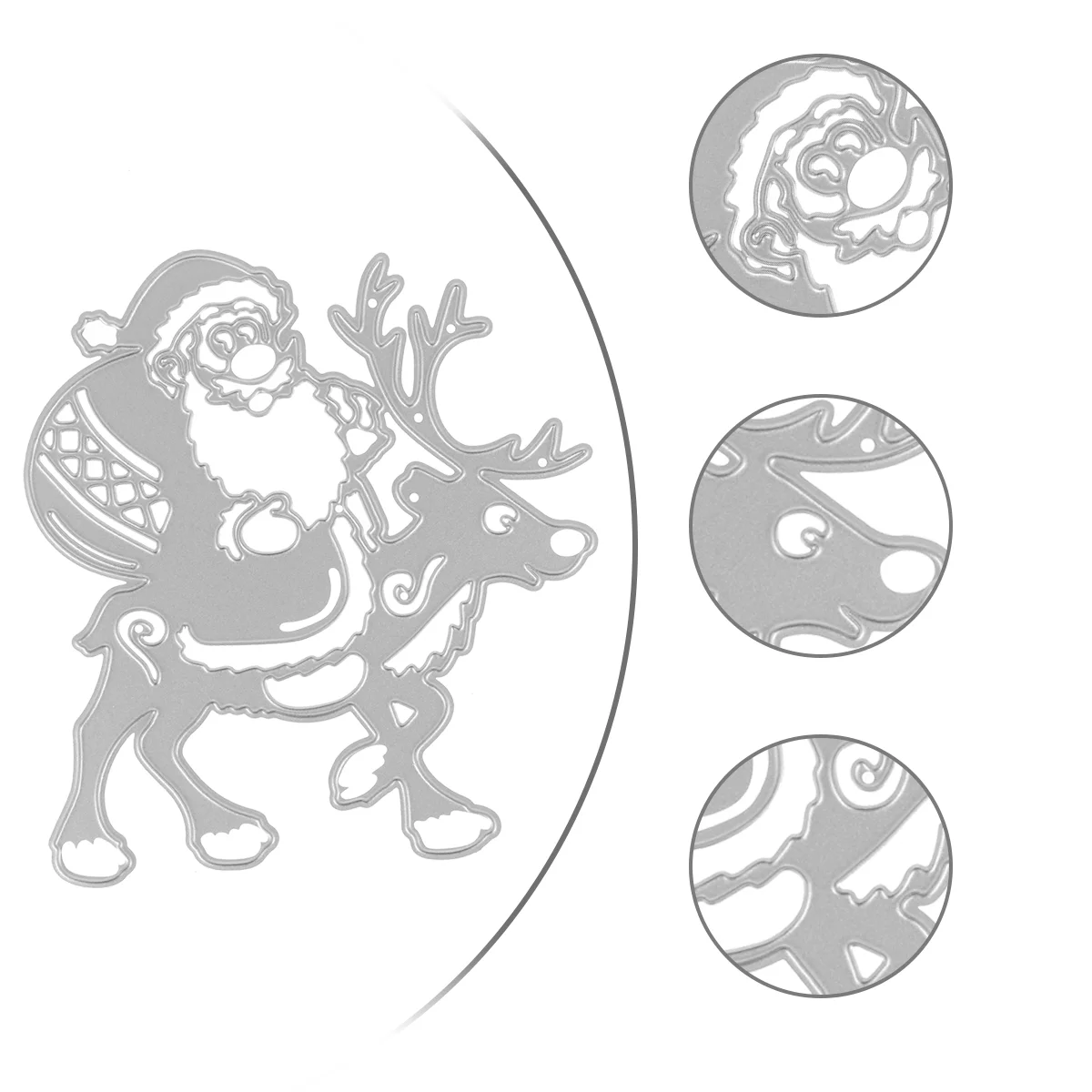 

Cutting Christmas Dies Die Stencil Cutsstencils Cut Metal Embossing Craft Paper Making Template Santa Scrapbookingreindeer