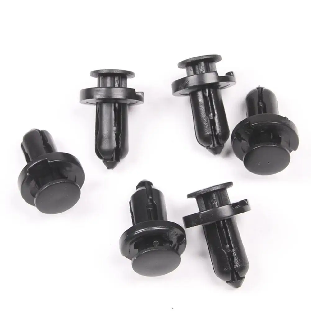 

20PCS 10mm Hole Car Bumper /Fender Plastic Push Rivets Fastener Clips For Honda Black Car Styling For Honda Plastic Rivets