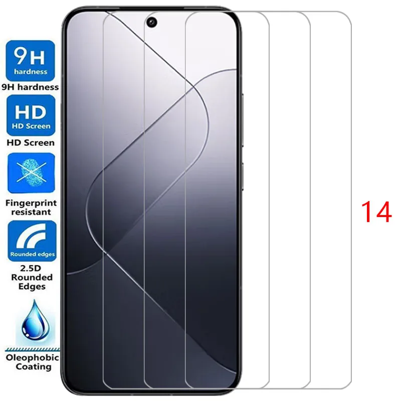 Чехол для телефона xiaomi mi 14 5g закаленное стекло xiaomi14 mi14 чехол на заднюю панель xiomi