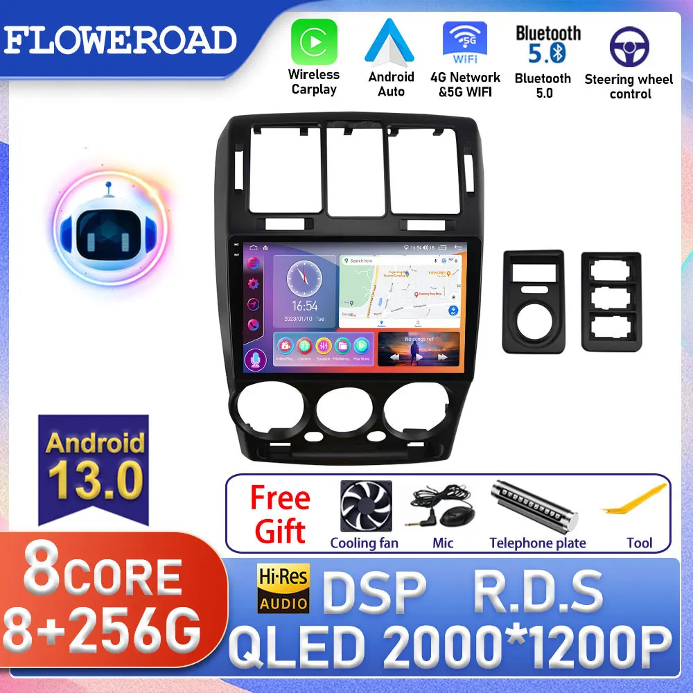 Автомагнитола 2 Din для Hyundai Getz 2002-2011 мультимедийная стереосистема с GPS Навигатором