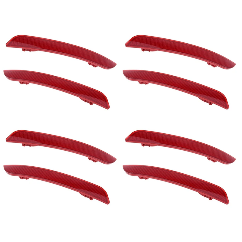 

8X Rear Bumper Reflector Strip Cover Left Right Side 63147301187 63147301188 For -BMW 430I 440I 2017-2020